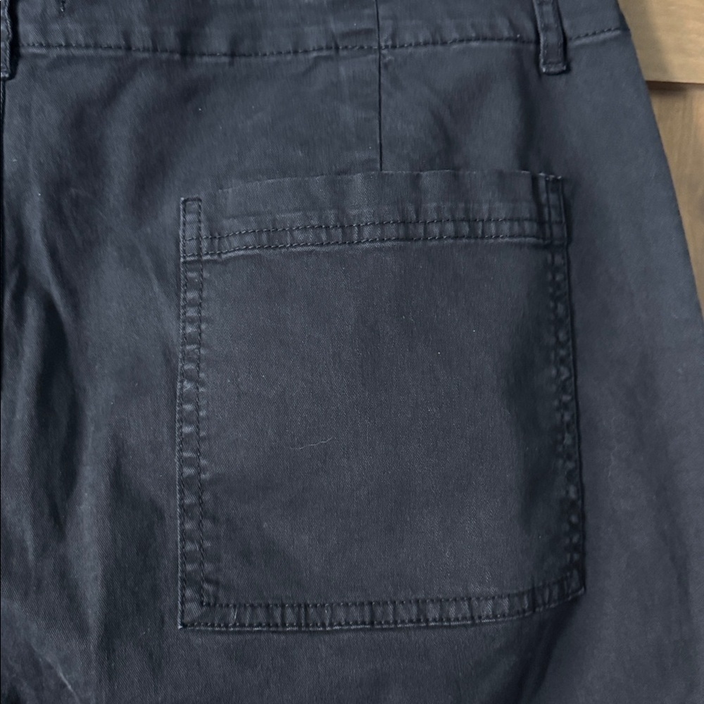 NWT Daily Ritual Chinos Womens 16 Black Business Casual Straight patch pockets - Picture 6 of 12